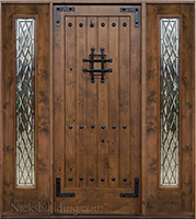 sw70 in 6' 8" with sw100 sidelights and Chateau Glass