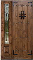 SW-70 with 1 sidelite sproting Majestic Style Beveled Glass