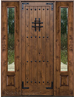 sw-70 with sw100 sidelights and clear beveled glass