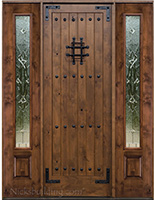 sw70 8'0" with 2 sidelights Sierra Glass