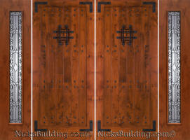 SW-70 double doors with Iron Classic Sidelights