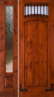 SW-64 8' 0" Door with 1 Sidelight Flemish Glass