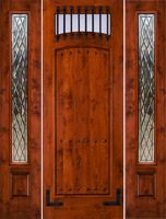 sw64 in 8'0" with 2 sw100 8'0" sidelights and Chateau Glass