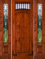 sw64 8'0" 2 sw100 sidelights iron classic glass