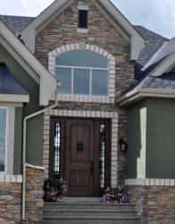 rustic wood door