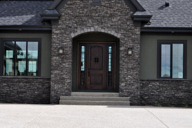 rustic wood door