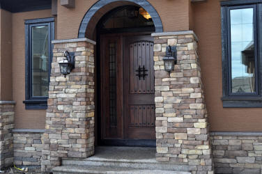 rustic wood door