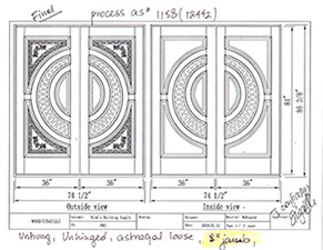 Custom Tiffany Line Drawing