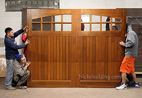 garge doors in Cedar - Horizon 16 lite