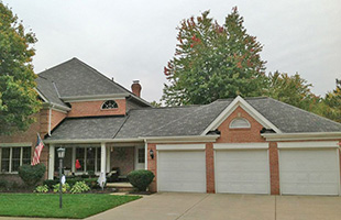 White Garage Doors before remodel